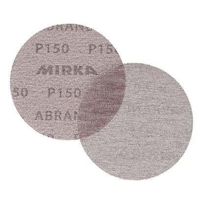 Mirka Abranet 5 Inch 150 Grit Mesh Sanding Discs, Hook and Loop, 10 Pack - size: Grit 150