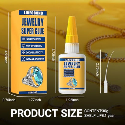 Jewelry Glue 30g Clear, Elastic String Adhesive Kit, Super Glue - style: Jewelry