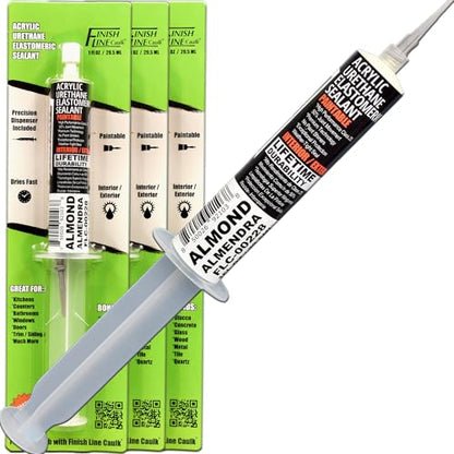 30mL Pre-Filled Precision Caulk Applicator Almond 3-Pack - color: Almond