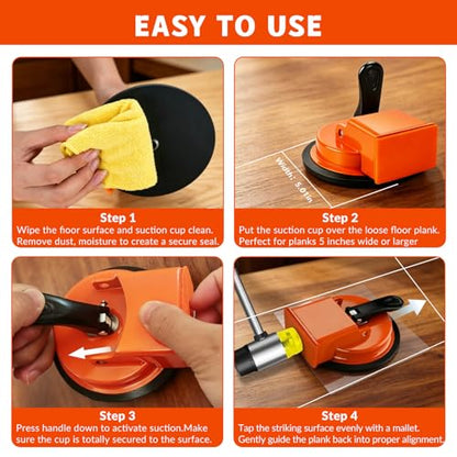 Floor Gap Fixer Tool for Laminate Vinyl Hardwood LVP Flooring Gap Repair