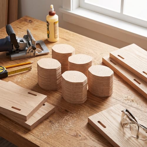 Number 0 Beech Wood Joining Biscuits 100Pcs Board Docking Tool for Woodworking Joints Cabinet Making and Furniture Repair - size: 0#