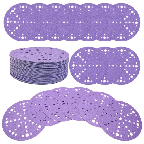 6 Inch 49 Hole Sanding Discs Hook and Loop, 40 Grit, 30 Pack - style: 40 Grit