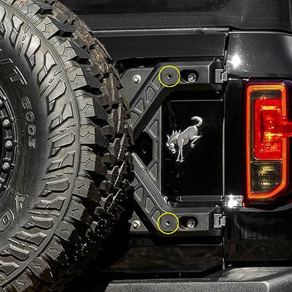 IAG X-Brace Tailgate Hinge Reinforcement for Ford Bronco Sasquatch, 2021+ - size: Sasquatch