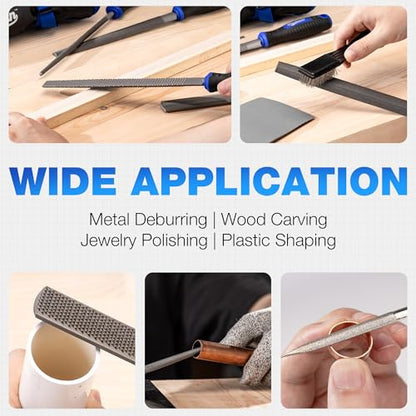 32PCS Metal File Set, Diamond Steel Needle Files, Wood Rasp