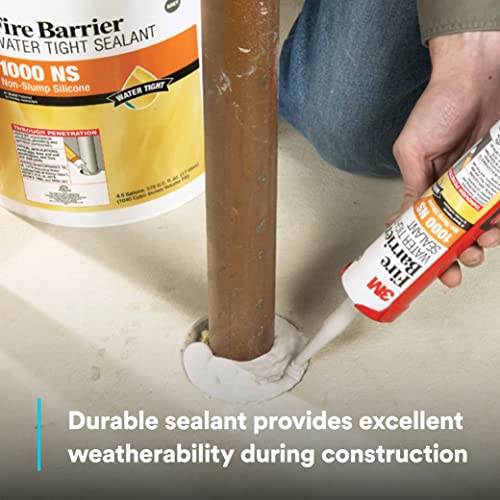 3M Fire Barrier Water Tight Sealant 1000 NS, Gray, 20 fl oz Sausage Pack