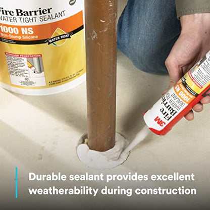 3M Fire Barrier Water Tight Sealant 1000 NS, Gray, 20 fl oz Sausage Pack
