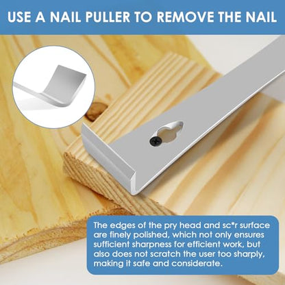 10-Inch Stainless Steel Pry Bar Scraper for Pulling, Lifting and Scraping