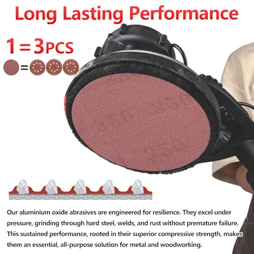 25 Pcs 9 Inch Mesh Sanding Disc for Drywall Sander 120 Grit - style: 9 Inch