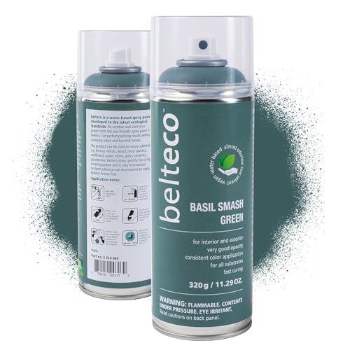 Basil Smash Green Spray Paint | Water-based Spray Paint Green - color: Basil Smash Green, size: 11.29 Ounce (Pack of 1)