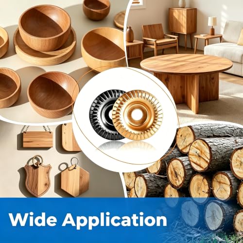 3Pcs Wood Carving Disc Set for 4 1/2 Inch Angle Grinder Cutting Sand Polish