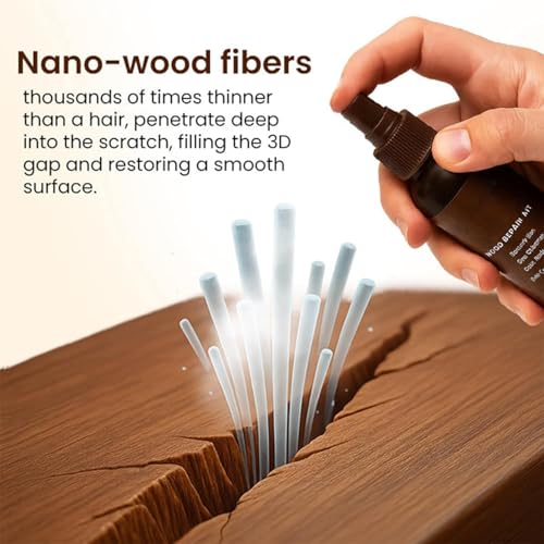 Professional Wood Floor Scratch Repair, Wood Repair Kit, Wood Furniture Repair, Restores Wood Scratch, Covers Nicks, Hides Minor Defects, Wood Furniture Repair Kit (2Set)