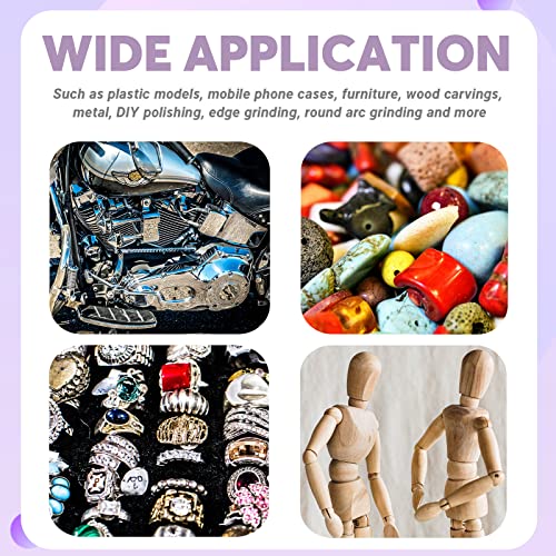 Swpeet 21Pcs 3.9 x 2.8 Inch #320 Grit Ultra Fine Sanding Sponge Sanding Pads and Wooden Paint Brush Assortment Kit, Soft Foam Sand Block Wet Dry Flexible Sanding Pads - size: 320#