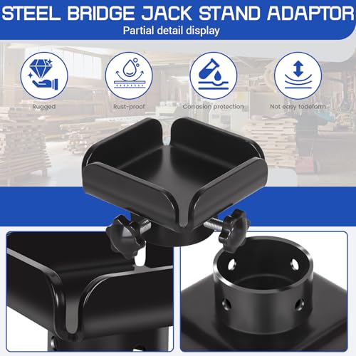 2 Pack Bottle Jack to Post Adaptor Centering Pin for 4x4 Wood Beams Steel - color: 2