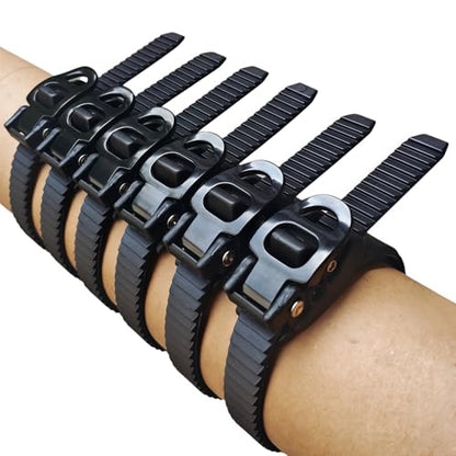 12 Inch Grip Lock Straps,Heavy-duty reusable ratchet cable ties with no assembly required，Suitable for outdoor fencing, posts, piping, and heavy-duty anchoring tasks（6PCS） - color: 6pcs