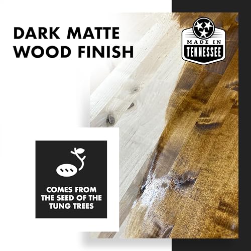 RMP Finishes Dark Tung Oil for Wood Finishing, Cutting Boards, Outdoor Furniture, Butcher Blocks, Wooden Flooring, Food Grade, Waterproof, 1 Gallon - size: 128 Fl Oz (Pack of 1)