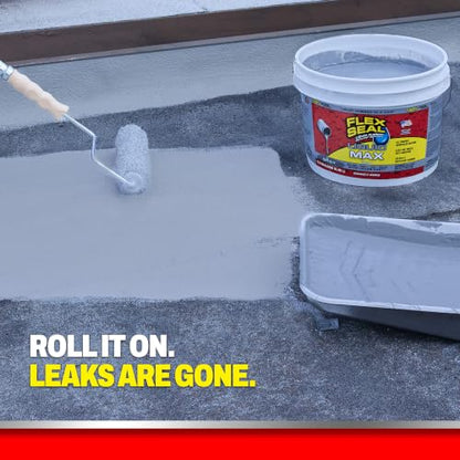Flex Seal Liquid Rubber Sealant Coating, Waterproof, Gray, 320 oz - color: Gray, size: 320 oz