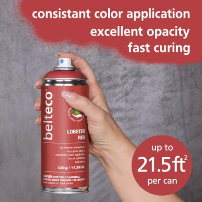 Lobster Red Spray Paint | Water-based Spray Paint Red - color: Candy Red, size: 11.29 Ounce (Pack of 1)