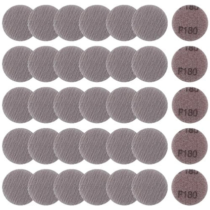 2 Inch Mesh Abrasive Mesh Sandpaper Hook and Loop Sanding Discs 180 Grit, Pack of 35 Dust Free Net Sandpaper Abrasives Pads Drywall Sander Sandpaper for Metal, Wood, Composites - style: 180 Grit
