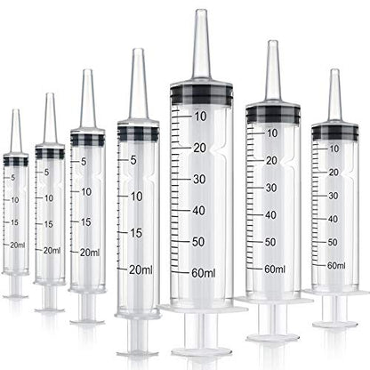 Boao 10 Pack Plastic Syringes Without Needle Epoxy Resin 20 ml,60 ml - size: 20 ML, 60 ML