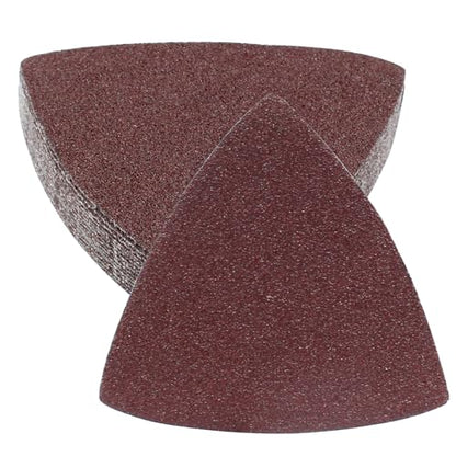 100 Pcs Triangle Sanding Pads, 80mm, 80 Grit - size: 80 Grit