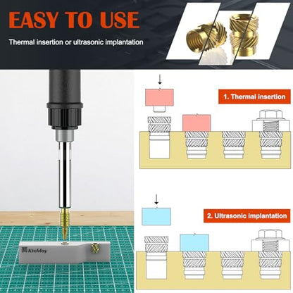 150Pcs M3 Threaded Inserts, M3 Female Thread Metric Knurled Nuts Assortment Kit, Brass Heat Set Insert for Plastic and 3D Printing Components (M3x4x5, M3x6x5)