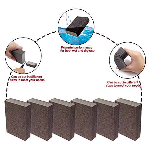 12Pcs 120 Grit Fine Sanding Block - size: 120 Grit(Fine)