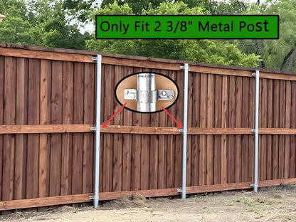 2-3/8" Fence Bracket,50Pcs Galvanized Pipe Grip Tie for Metal Posts - size: 50pcs