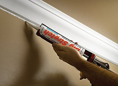Sashco Big Stretch Acrylic Latex High Performance Caulking Sealant, 10.5 Ounce Cartridge, White (Pack of 12)