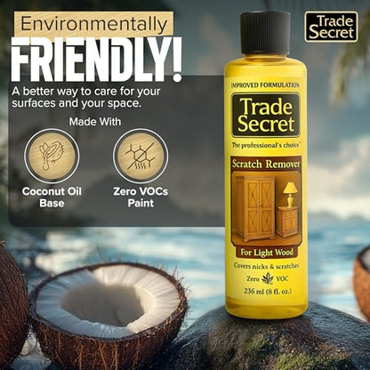 Trade Secret Light Wood Scratch Remover for Furniture and Floors, 8 oz - color: Light