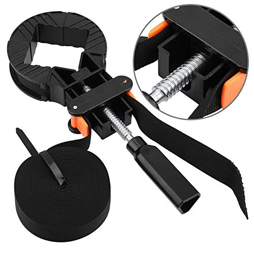 Strap Clamps for Woodworking, 6M Adjustable Corner Clamps Woodworking Clamp Polygonal Angle Band 4 Jaws Frame for Picture Frame Drawer DIY Crafts