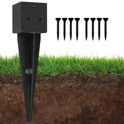 1 Pcs 16" 4"x4" Fence Post Anchor Ground Spike (Fit 3.6"x3.6") Lumber