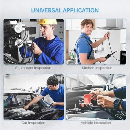 Endoscope Camera with 8LED Light, Dual Lens 1080P HD Inspection Camera - size: 6.5FT/2M