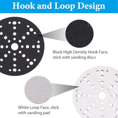 6 Inch Interface Pads Hook and Loop, 49 Holes, 2 Pack - style: Foam Interface Pad