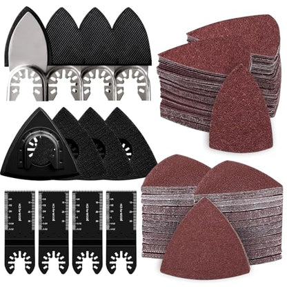 Multitool Sanding Pads (158 + 4 Blades kit) - size: 158 + 4 Blades kit