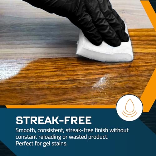 MāKRS Stain Pad Double Thick, Wood Finish Applicator, 1-Pack - size: 1 Pad, style: Double Thick