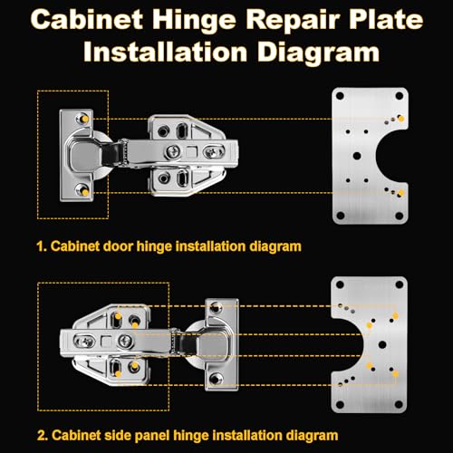Cabinets Hinge Repair Plate Brackets, Hinges Repair Board Fixing Plates