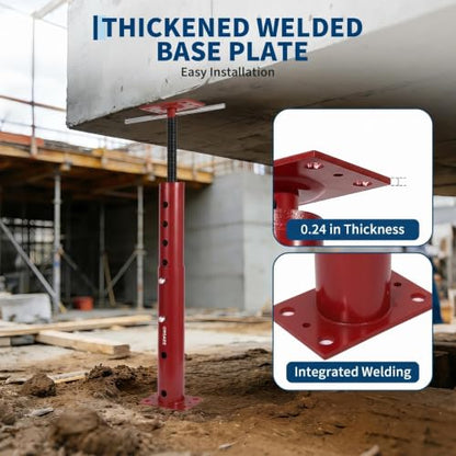 OUTLANE House Floor Jacks, 2 Pack 19"-36" Adjustable Jack Post 18000 LBS - color: Red, size: 19"-36"