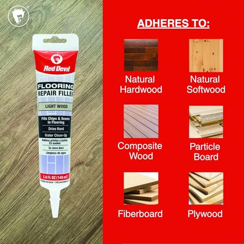 Red Devil 056020 Flooring Repair Filler, 5 oz., Light Wood, 1 Pack - color: Light Wood, size: Pack of 1