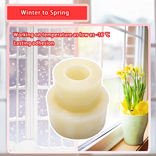 Window Sealing Tape, Window AC Insulation Tape,2 Inch x 165 FT(55 Yards) - color: Clear, size: 2-Inch x 55 Yards
