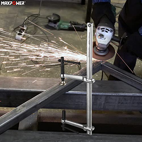 MAXPOWER 15-3/4" F Clamp, Double Force Welding Clamp, 1200 LBS Clamping - size: 15 ³/₄" Double Force