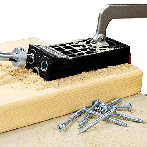 Milescraft 1326 Pocket Jig 300 - Twin/Double Heavy Duty Pocket Hole Jig Kit System. Complete Pocket Hole Kit for 2x4's with all accessories included.