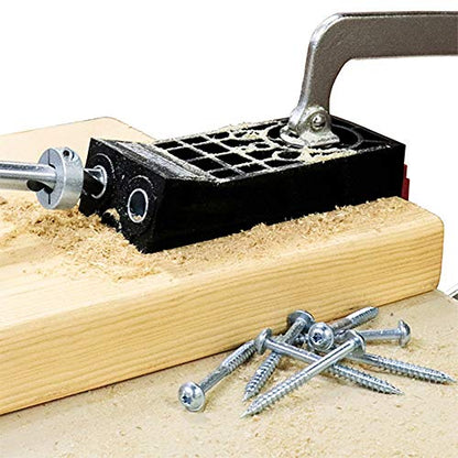 Milescraft 1326 Pocket Jig 300 - Twin/Double Heavy Duty Pocket Hole Jig Kit System. Complete Pocket Hole Kit for 2x4's with all accessories included.