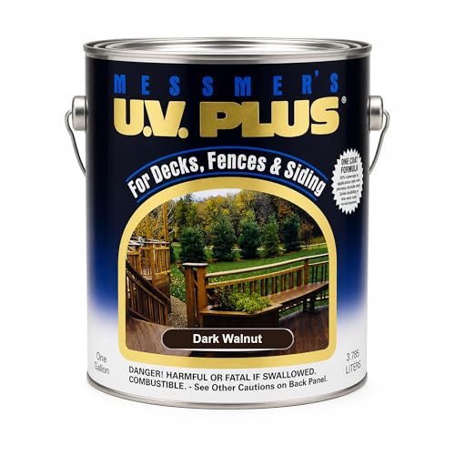 MESSMER'S CMS-603-1 Gallon Dark Walnut UV Plus Oil Based Wood Finish