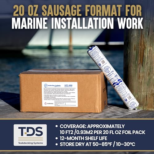 Teakdecking Systems (TDS) MPS-4000 Marine Adhesive Sealant 20oz Sausage
