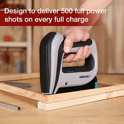 Arrow Cordless Staple Gun Kit with 3750 Pieces T50 Staples, T50DCD