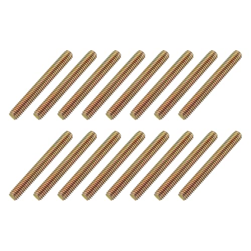 uxcell 16 Pack Fully All Threaded Rod 5/16" Thread, 2-1/2" Length, Thread Screw Threaded Rod Screw Sofa Foot Screw Bolt for Chair Furniture Mounting Assembly Fastening - size: 2-1/2"