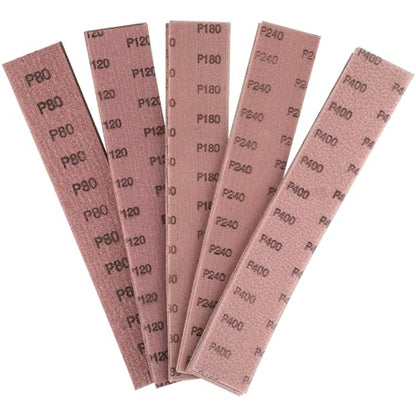 25Pcs 2-3/4" x 16" Hook and Loop Mesh Sandpaper for Orbital Sander - style: 70*400mm