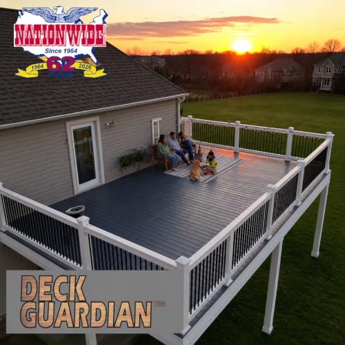 DECK GUARDIAN Elastomeric Deck Paint Coating – Battleship Gray - 1 Gallon - color: Battleship Gray, size: 128 Fl Oz (Pack of 1)