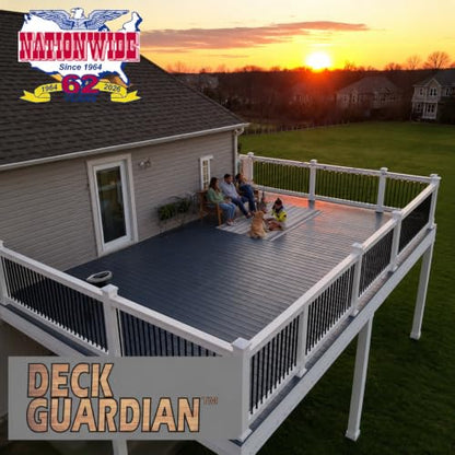 DECK GUARDIAN Elastomeric Deck Paint Coating – Battleship Gray - 5 Gallon - color: Battleship Gray, size: 640 Fl Oz (Pack of 1)
