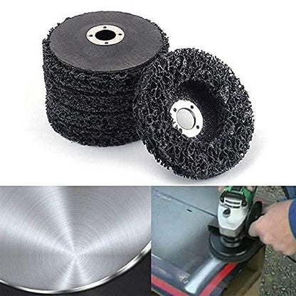SIGNI 5 Pack 4-1/2" x 7/8" Poly Strip Discs Stripping Wheel for Angle Grinder -Remove Paint, Rust and Clean Welds Oxidation (5 Pack-Black) - color: 5 PACK-BLACK